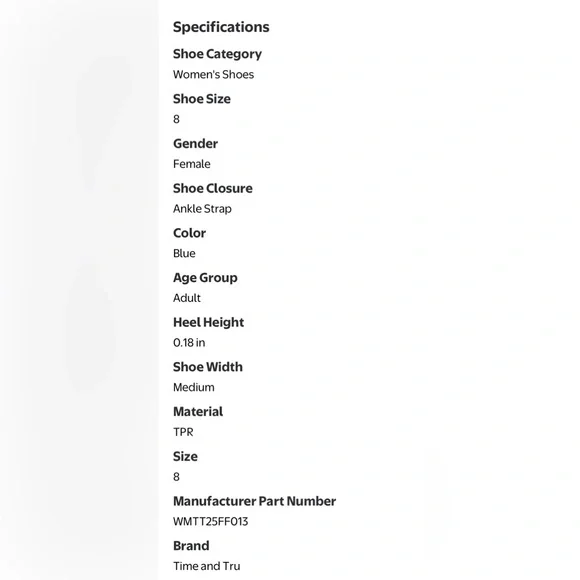 Time and Tru Women's Navy and White Espadrilles! NWT! Size 8. - Picture 2 of 8